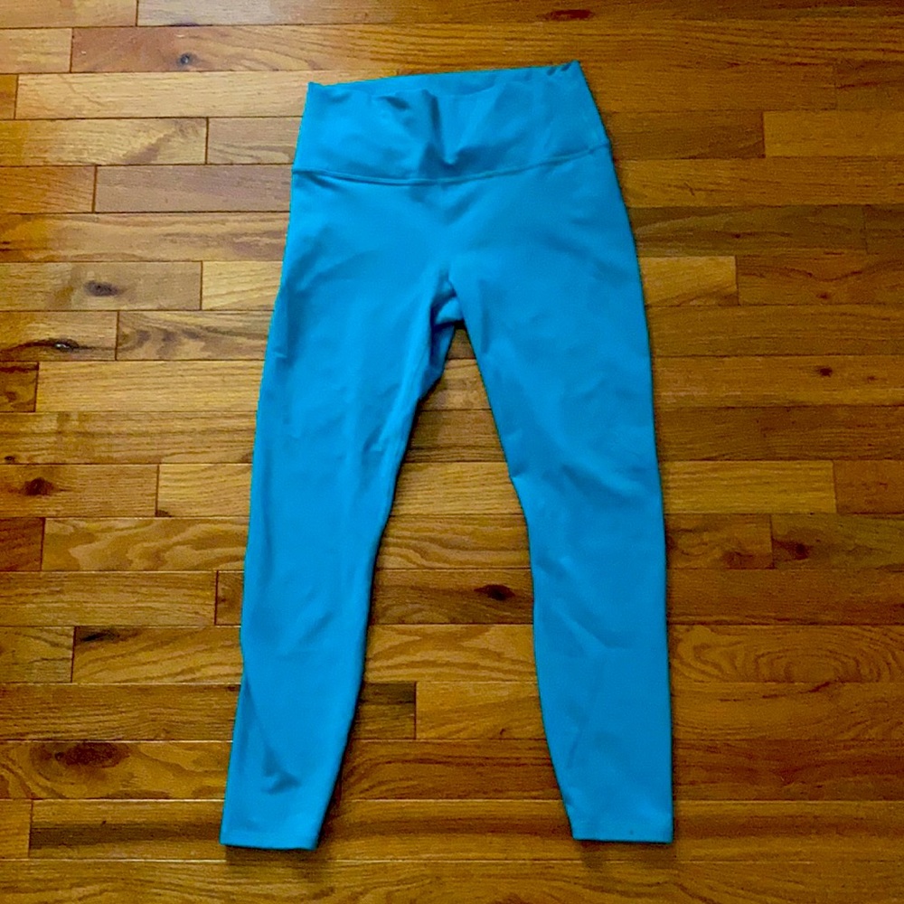 Fabletics teal workout leggings size M